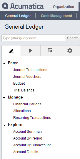 Version 4 Navigation Pane