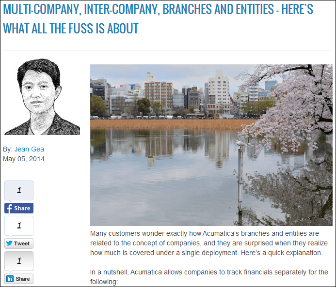 Acumatica Multi-Company Acumatica Multi-Company