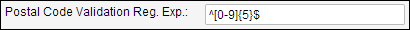 Acumatica Postal Code Validation Regular Expression