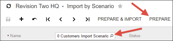 Sample Acumatica Import Scenario (Customers)
