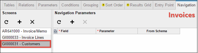 An example of Navigation in Acumatica 6