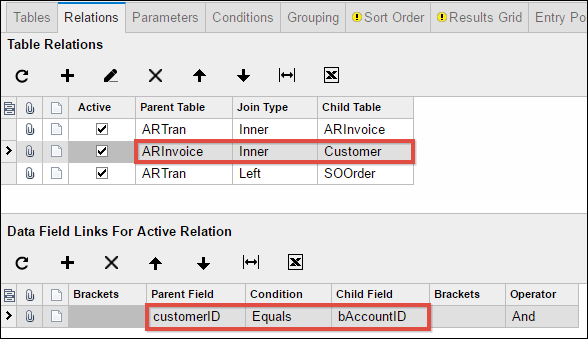 An example of Navigation in Acumatica 6