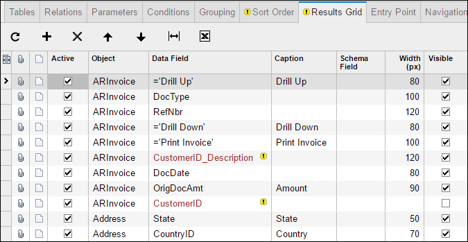 An example of Navigation in Acumatica 6
