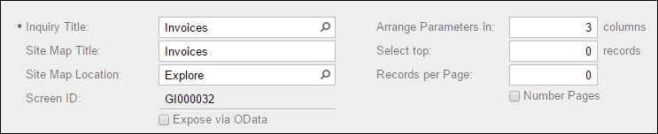 An example of Navigation in Acumatica 6