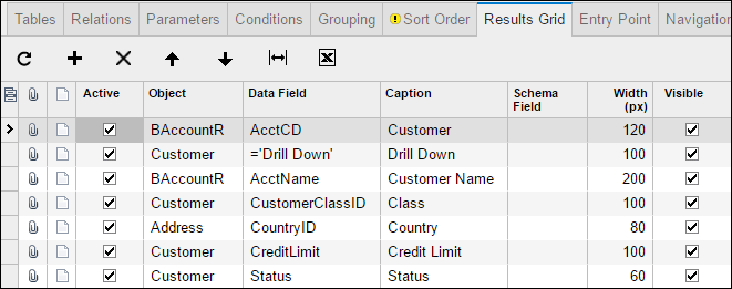 An example of Navigation in Acumatica 6