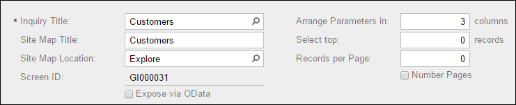 An example of Navigation in Acumatica 6