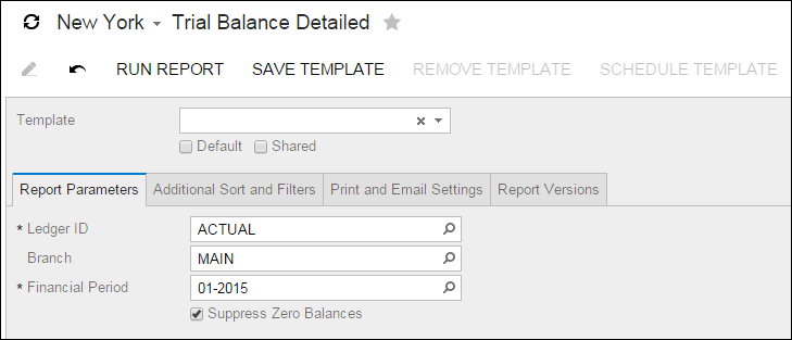 Acumatica Report Review: Trial Balance Detail