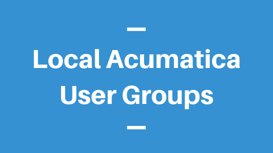 Local Acumatica User Groups
