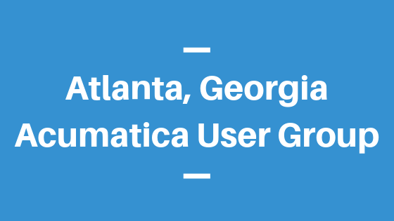 Acumatica User Group in Atlanta, Georgia