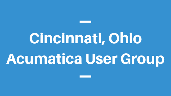 Acumatica User Group in Cincinnati, Ohio