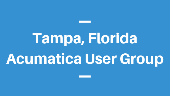 Acumatica User Group in Tampa, Florida