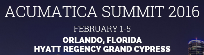 Acumatica Summit 2016