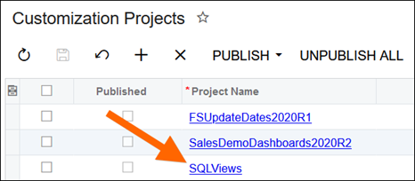 Acumatica Comma-Separated List of Shipments for a Sales Order using a Generic Inquiry and SQL View