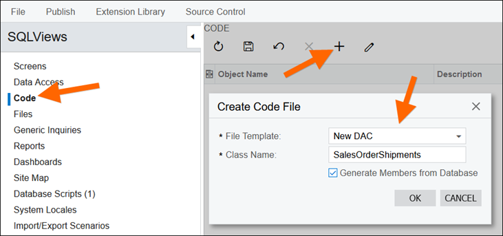 Acumatica Comma-Separated List of Shipments for a Sales Order using a Generic Inquiry and SQL View