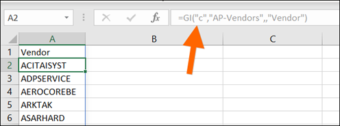 Acumatica Comma-Separated List of Purchase Orders for a Vendor using Velixo Reports