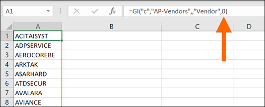 Acumatica Comma-Separated List of Purchase Orders for a Vendor using Velixo Reports